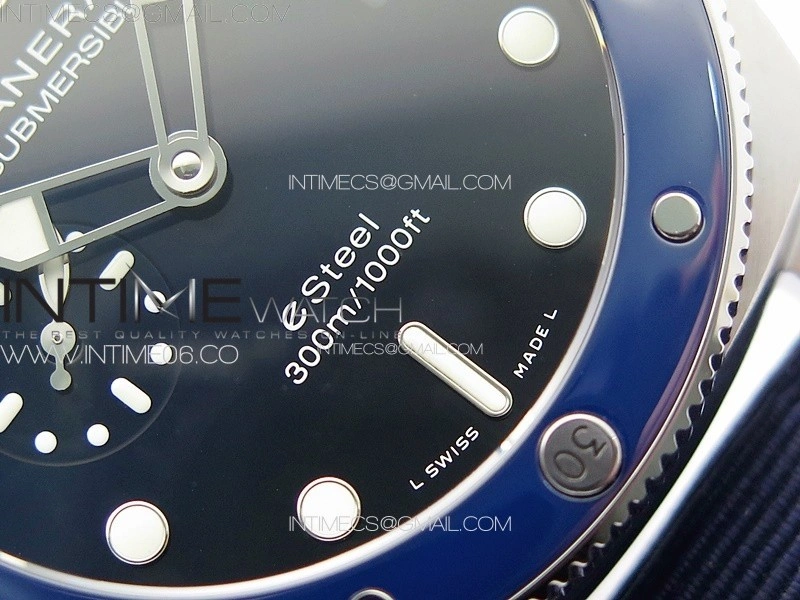 PAM1289 Y VSF 1:1 Best Edition Blue Dial on Blue Leather Strap P.900 Super Clone